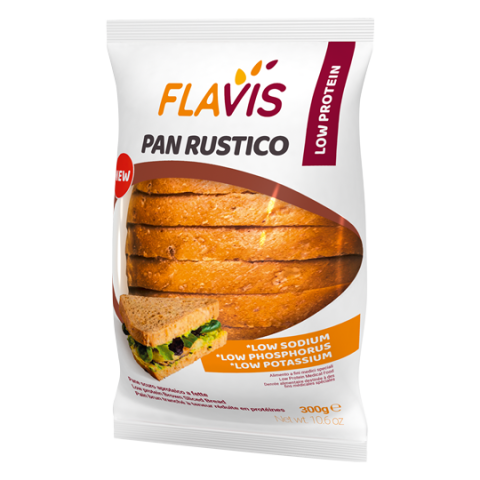 Низкобелковый хлеб темный (Pan Rustico), 300гр. (Flavis)