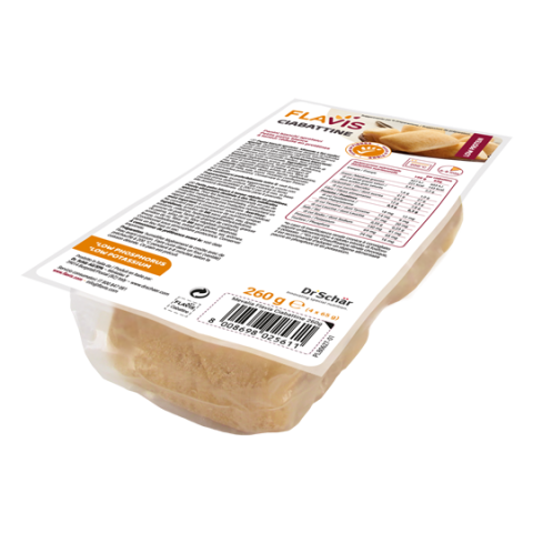 Булочки низкобелковые Чиабатта (Ciabattine), 260гр. (Flavis)