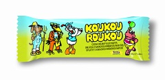 Вафли с молочным шоколадом KOUKOUROUKOU RETRO с детскими наклейками, 25 г. (Греция)