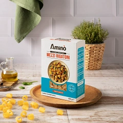 Низкобелковые макароны Rigatoni, 400гр. (Amino)